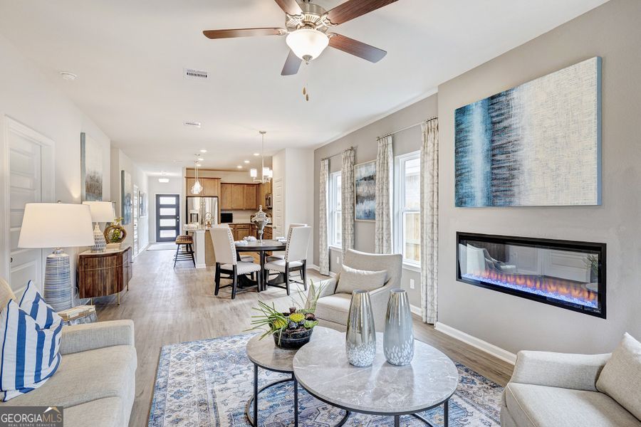 Furnished interior view inside a new home in Trellis Park, Hampton (Image 4).
