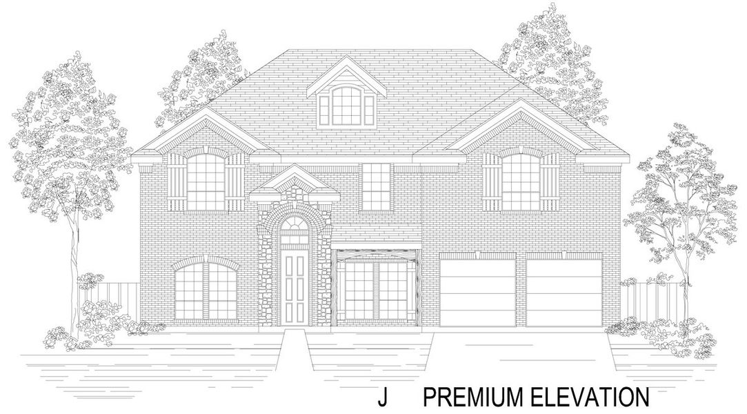 Representative rendering of the exterior for the Remington 2F (w/Media) by First Texas Homes (Image 3). Representative rendering of the exterior for the Remington 2F (w/Media) by First Texas Homes (Image 3).