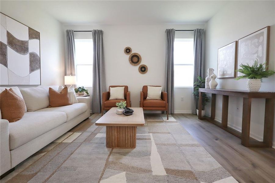 Furnished interior view inside a new home in , Okahumpka (Image 6).
