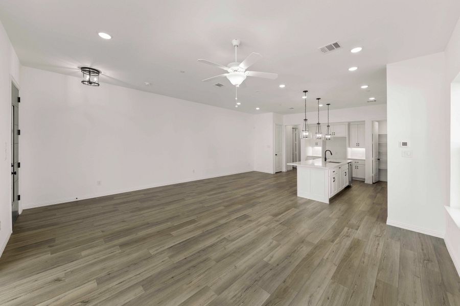 Open Kitchen-Living-Dining Room Representative Photo featuring the Harmony Collection Open Kitchen-Living-Dining Room Representative Photo featuring the Harmony Collection