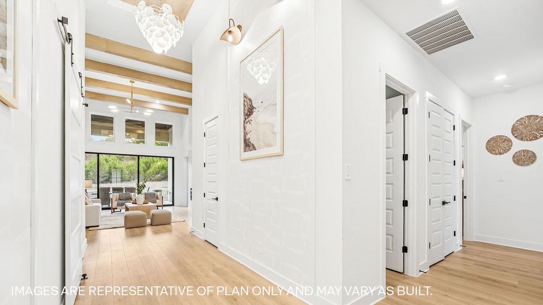 Representative furnished interior of a home built from the The Bremond by D.R. Horton in Sola Vista at West Cypress Hills, Briarcliff (Image 4).