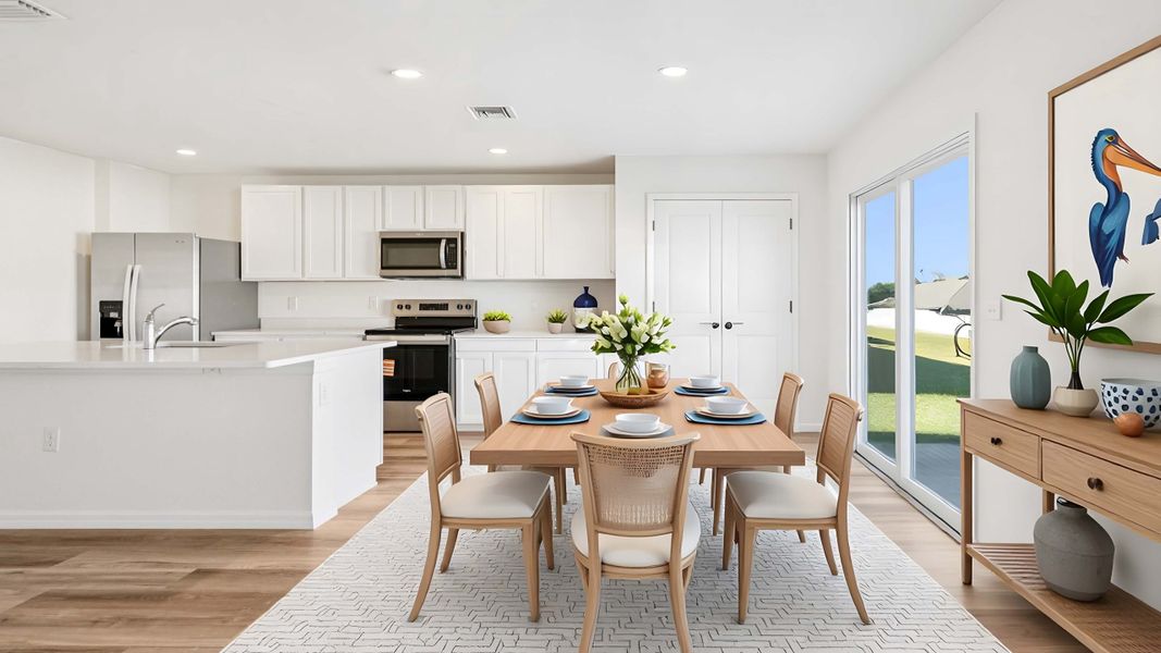 Furnished interior view inside a new home in Sandal Key, Weeki Wachee (Image 3).