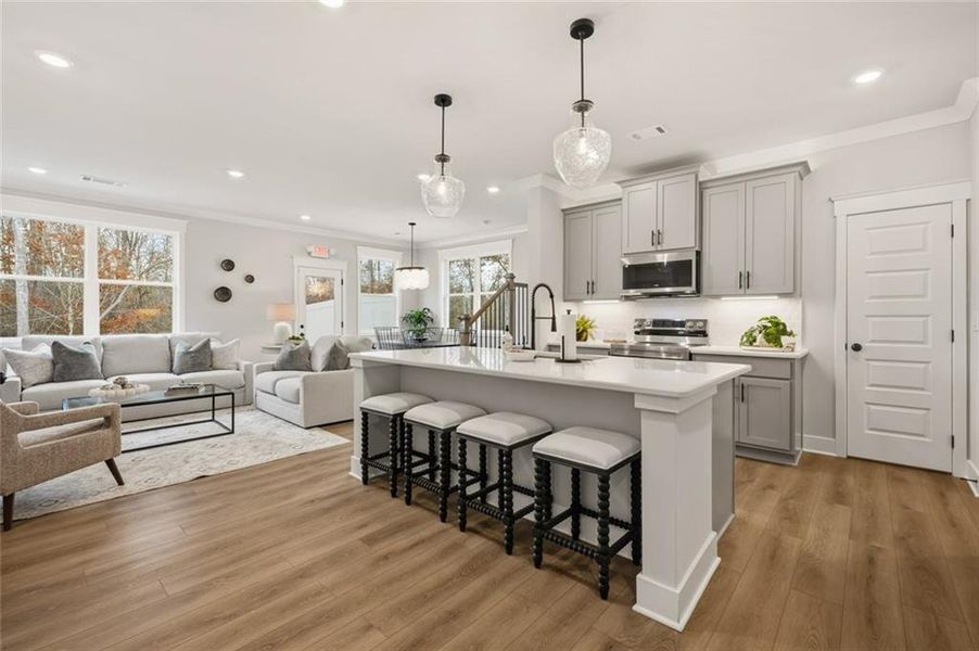 Furnished interior view inside a new home in Millstone at Mundy Mill, Gainesville (Image 31).