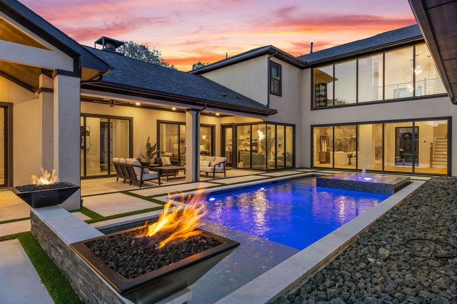 Exterior details and patio area of a home in , Prosper (Image 21). Exterior details and patio area of a home in , Prosper (Image 21).