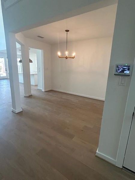 Formal dining room is open to the family room and allows great space for a large gathering. Formal dining room is open to the family room and allows great space for a large gathering.