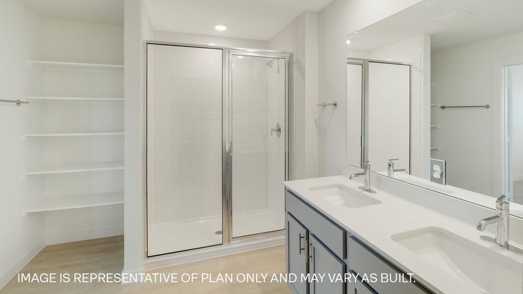 Furnished interior view inside a new home in Trails at Wildhorse, Austin (Image 6).