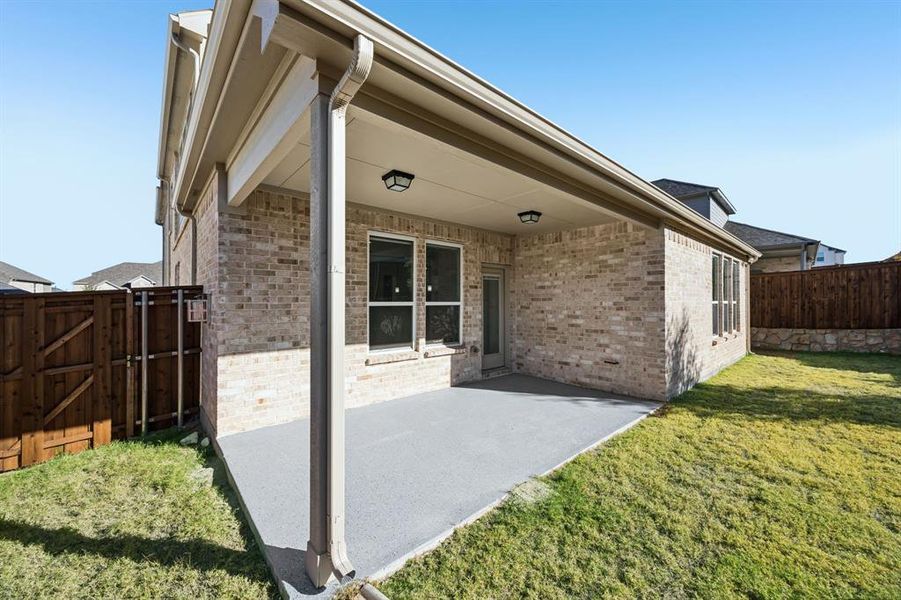 Exterior details and patio area of a home in , McKinney (Image 4). Exterior details and patio area of a home in , McKinney (Image 4).