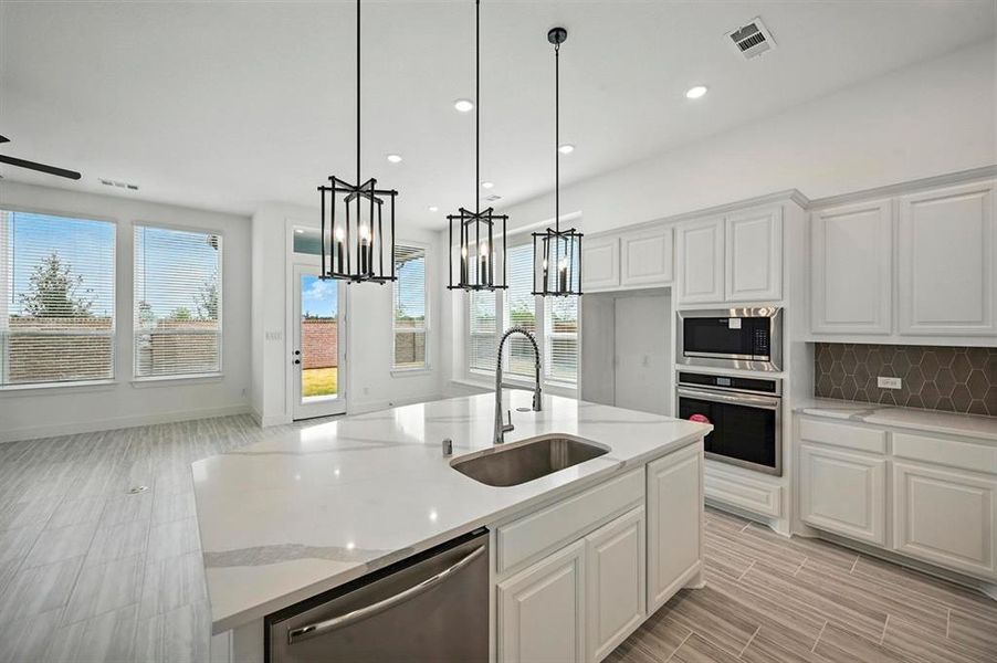 Furnished interior view inside a new home in Wellington: 50ft. lots, Haslet (Image 9).