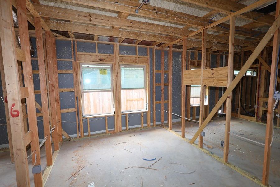 In-progress construction of a new home in Escondido 50' Homesites, Magnolia, TX (Image 7).