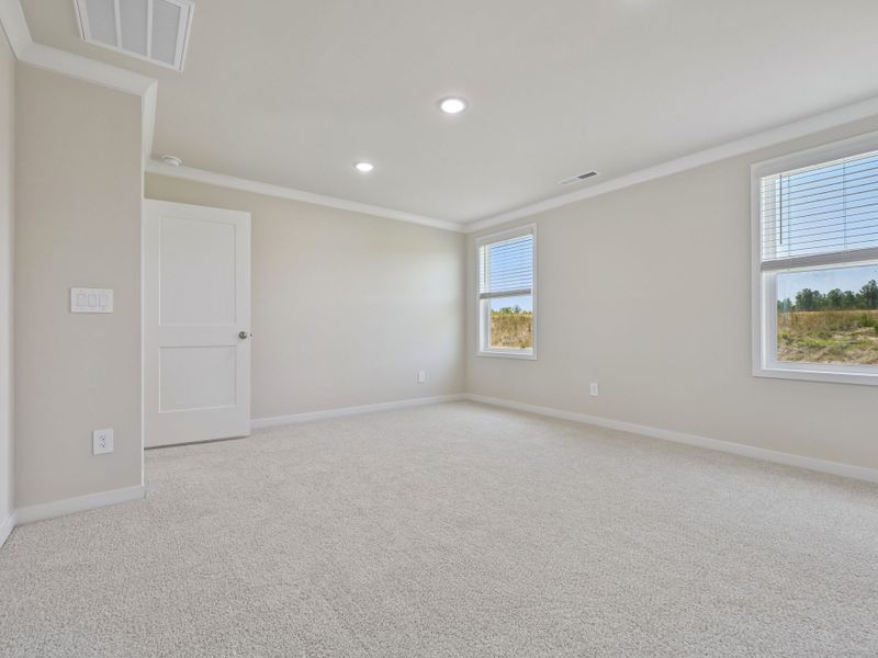 Spacious, unfurnished interior of a new home in The Heritage at Buffaloe Reserve, Raleigh (Image 15). Spacious, unfurnished interior of a new home in The Heritage at Buffaloe Reserve, Raleigh (Image 15).