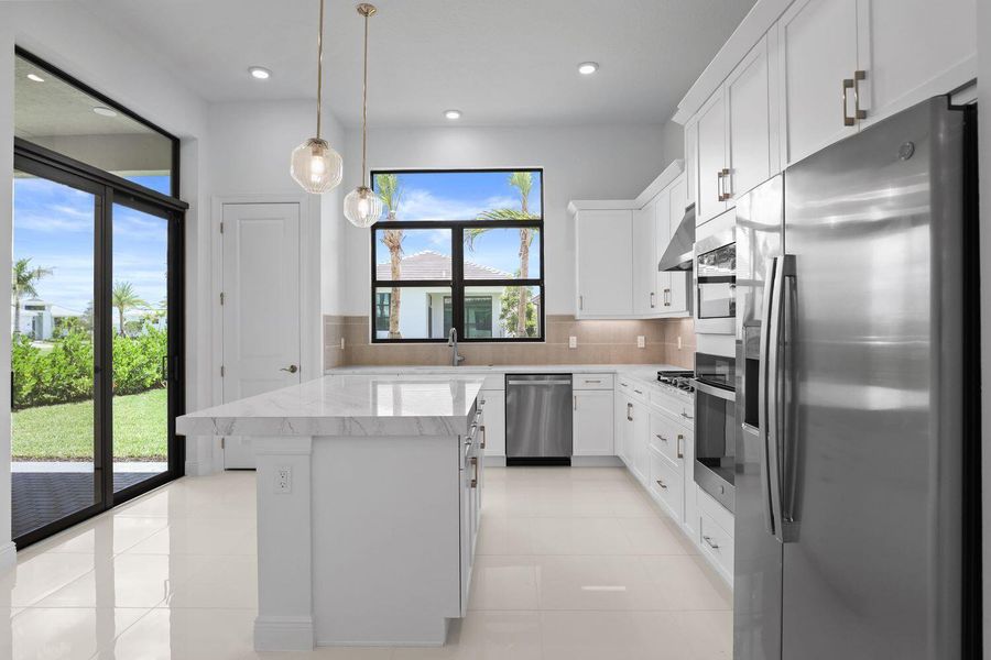 Furnished interior view inside a new home in Cresswind Palm Beach at Westlake, Westlake (Image 10).