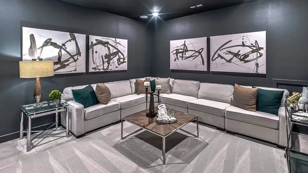 Furnished interior view inside a new home in Avalon at Cypress, Cypress (Image 32).