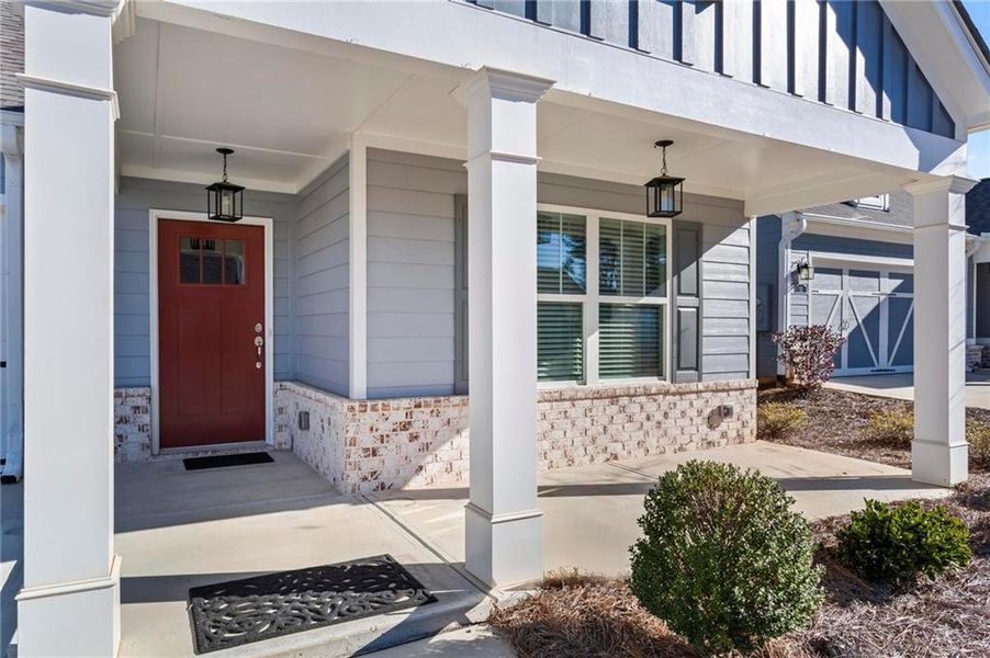 Exterior details and patio area of a home in , Hiram (Image 4).