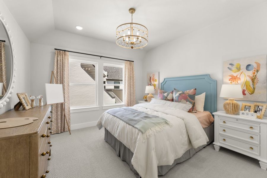 Representative furnished interior of a home built from the 6051 by Tradition Homes in StarView, Prosper (Image 46).