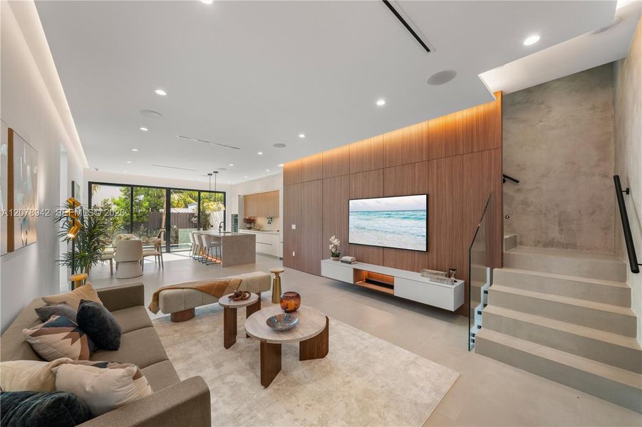 Furnished interior view inside a new home in , Miami (Image 36). Furnished interior view inside a new home in , Miami (Image 36).