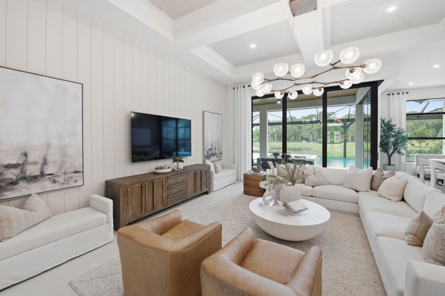 Representative furnished interior of a home built from the Oakley by DiVosta in Amara, Lake Worth (Image 29). Representative furnished interior of a home built from the Oakley by DiVosta in Amara, Lake Worth (Image 29).