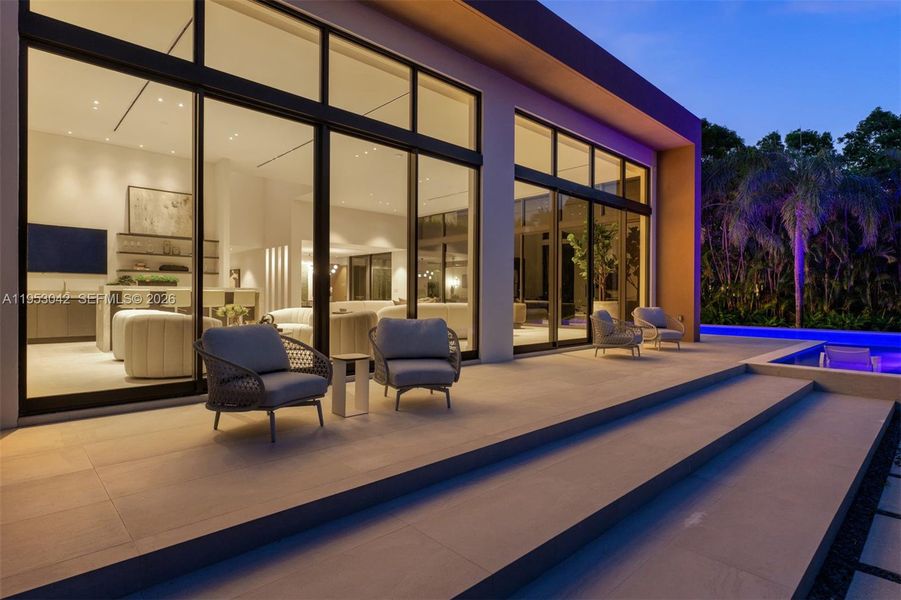 Exterior details and patio area of a home in , Pinecrest (Image 29). Exterior details and patio area of a home in , Pinecrest (Image 29).