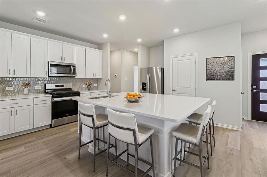 Furnished interior view inside a new home in Lakehaven - Spring Series, Farmersville (Image 8).