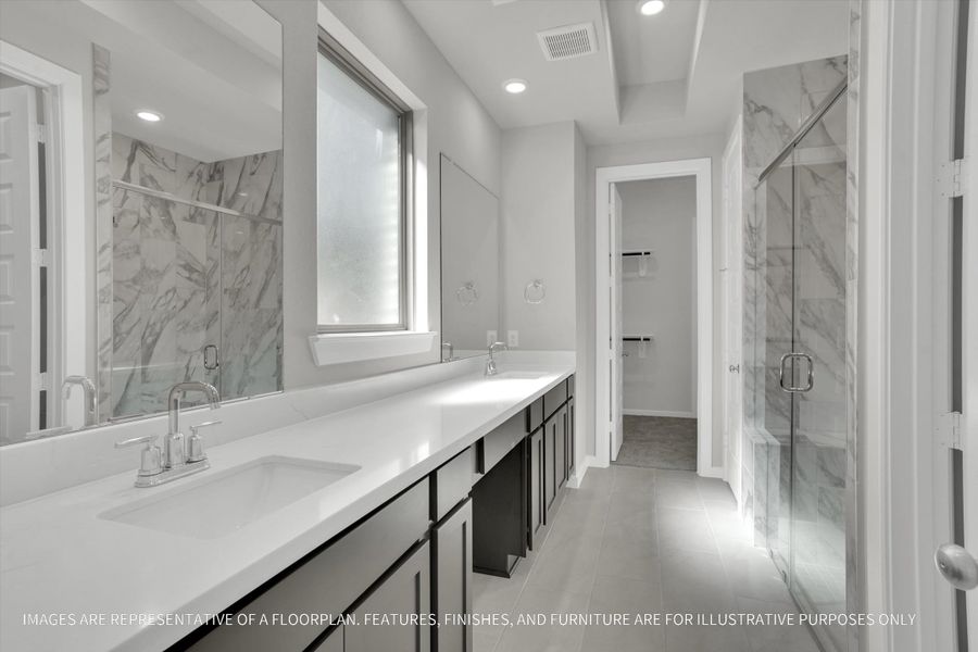Furnished interior view inside a new home in River Ranch 55', Dayton (Image 10).