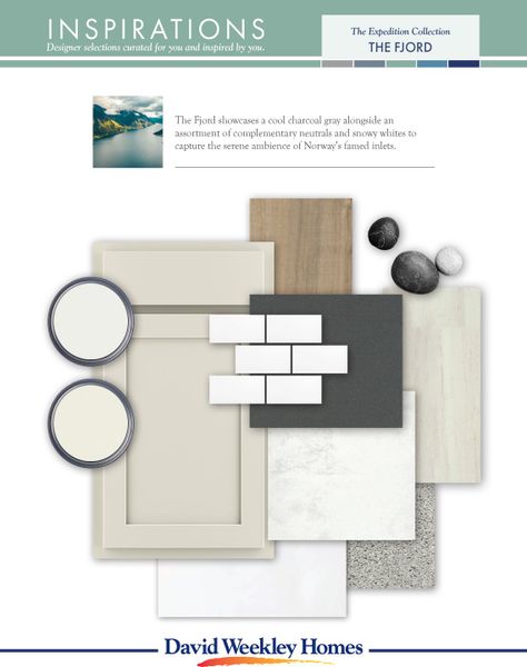 Sample of building materials used in homes in Revel Crossing at Wolf Ranch – The Ascent Collection, Colorado Springs (Image 8).