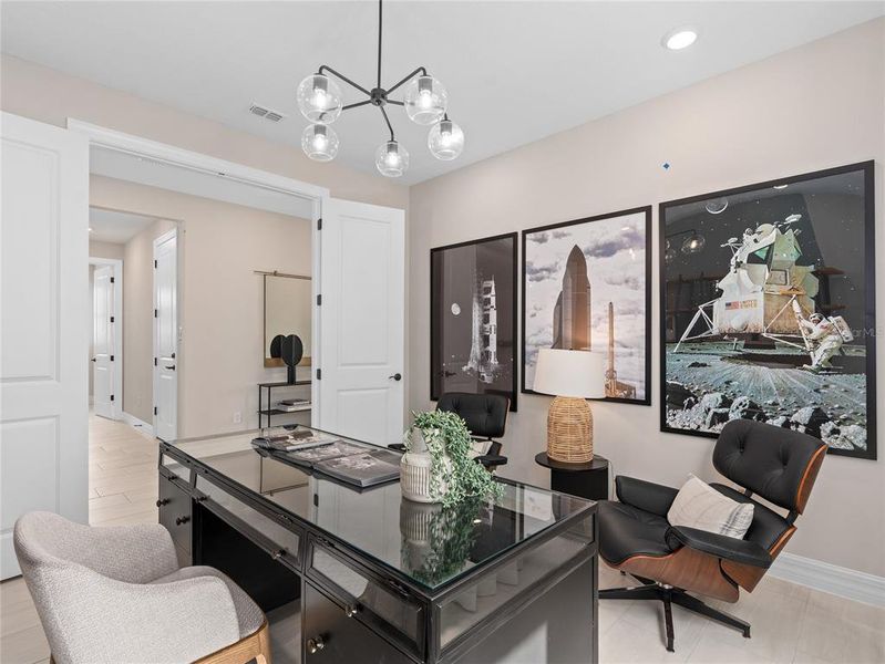 Furnished interior view inside a new home in Bridgewalk, St. Cloud (Image 13).