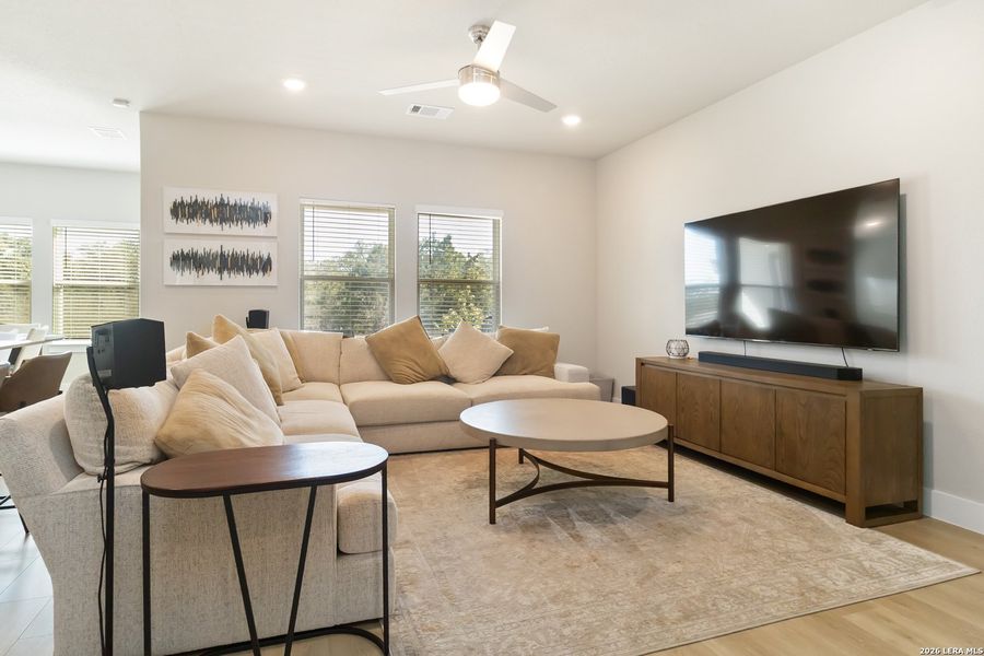 Furnished interior view inside a new home in Brookstone Creek, San Antonio (Image 6). Furnished interior view inside a new home in Brookstone Creek, San Antonio (Image 6).