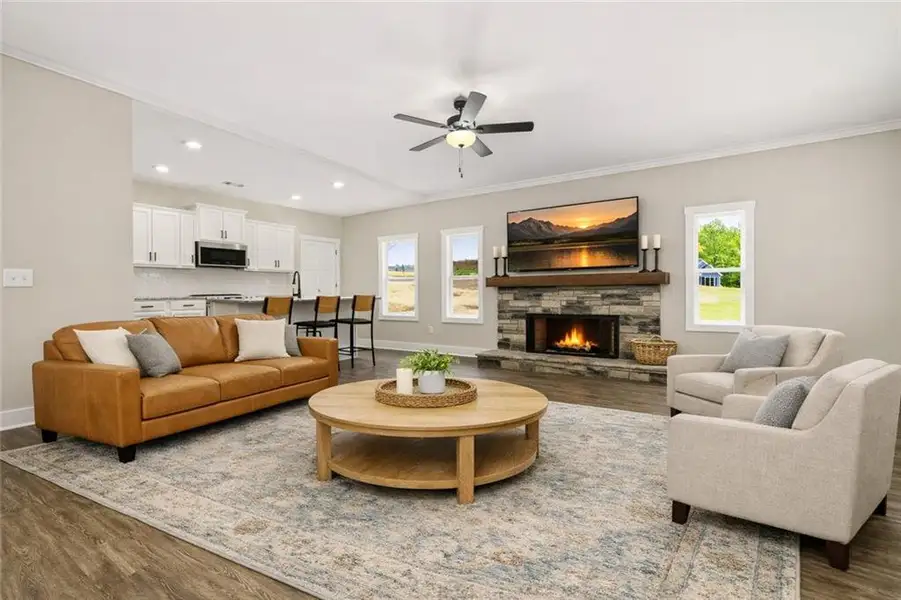 Furnished interior view inside a new home in Benson Estates, Dallas (Image 10).