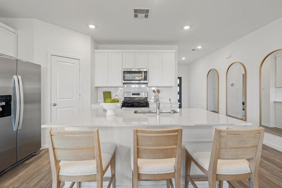 Furnished interior view inside a new home in Newport Pointe, Crosby (Image 6).