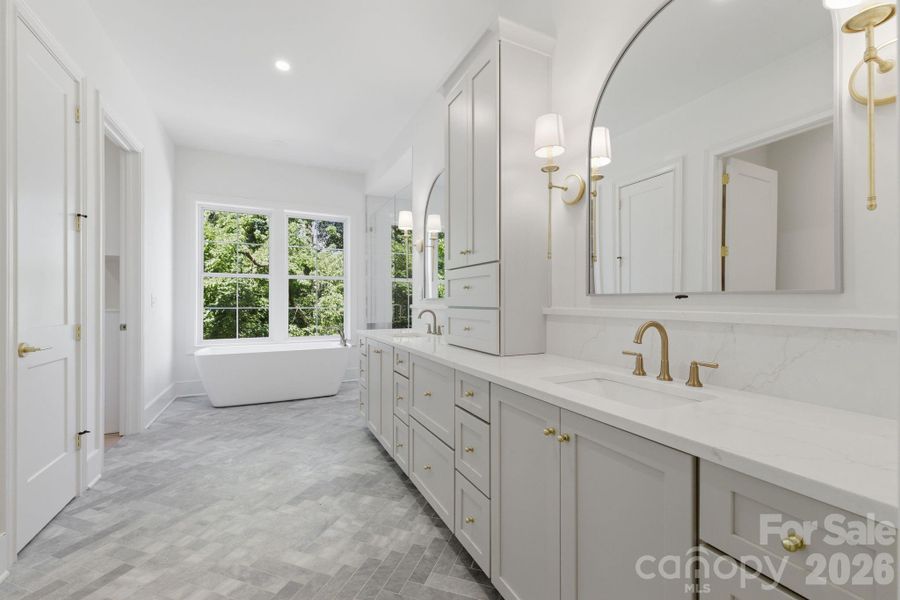 Furnished interior view inside a new home in , Charlotte (Image 8).