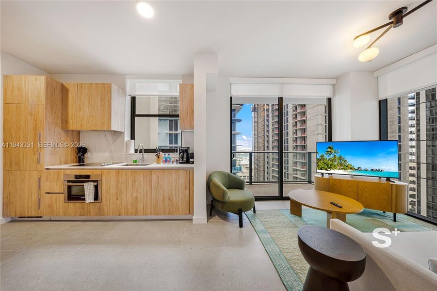 Furnished interior view inside a new home in , Miami (Image 5).