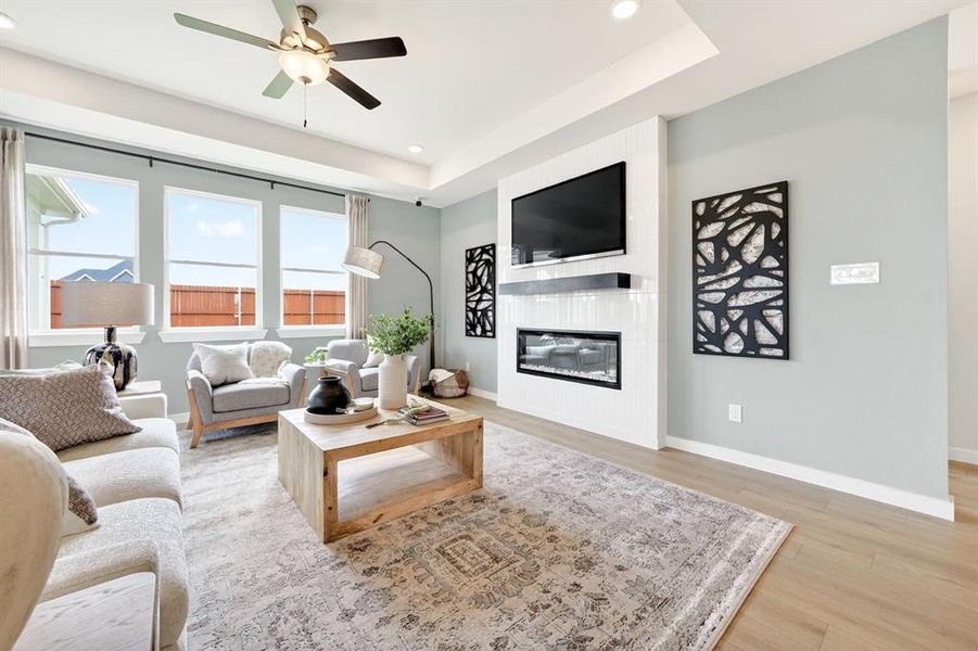 Furnished interior view inside a new home in Parks at Foster Crossing, Anna (Image 15).