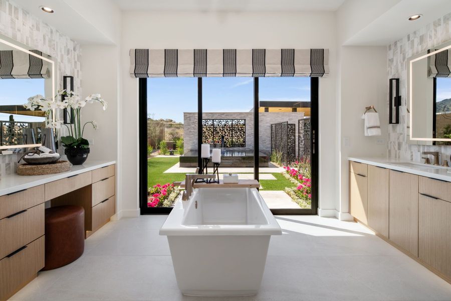 Representative furnished interior of a home built from the Cheval by Camelot Homes in Shadow Ridge, Scottsdale (Image 64).