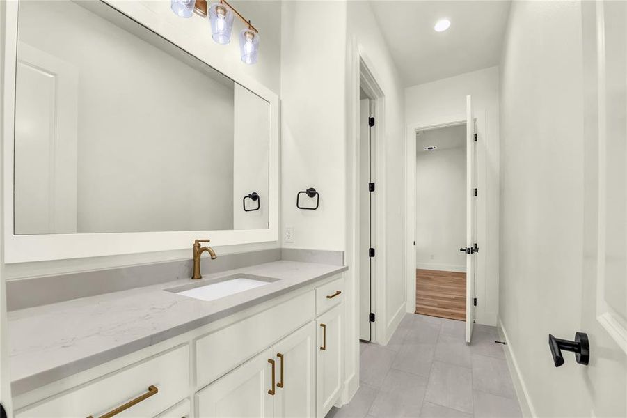 Furnished interior view inside a new home in , Aledo (Image 10).