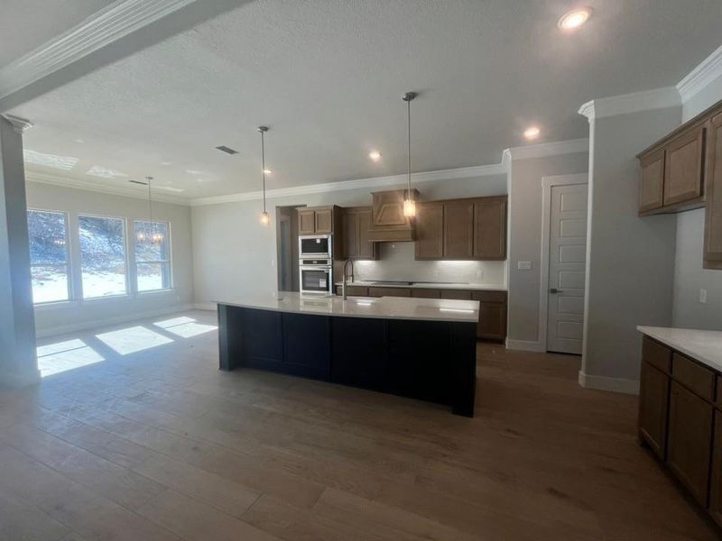 Furnished interior view inside a new home in Eagle Ridge Estates, Weatherford (Image 4).