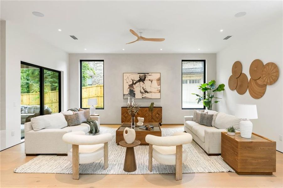 Furnished interior view inside a new home in , Atlanta (Image 6). Furnished interior view inside a new home in , Atlanta (Image 6).