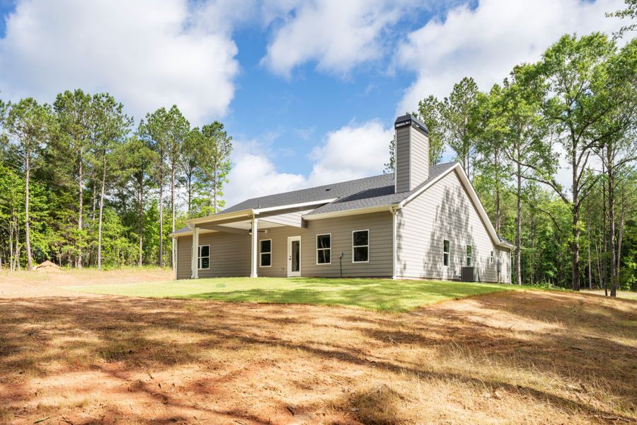 Front exterior of a new home in Flint Farms, Concord, GA, highlighting curb appeal (Image 26).