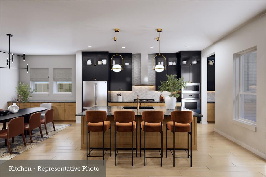 Furnished interior view inside a new home in The Woodlands Hills - Premier Collection, Willis (Image 10).