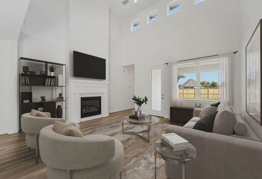 Plan 3049 great room - staged - 5 of 15 Plan 3049 great room - staged - 5 of 15