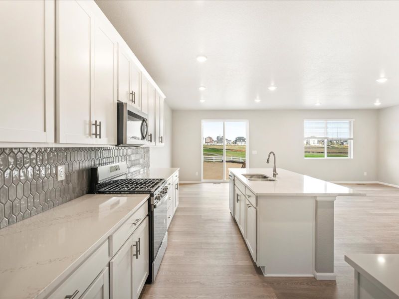 The Sylvan floorplan interior image taken at a Meritage Homes community in Aurora, CO.