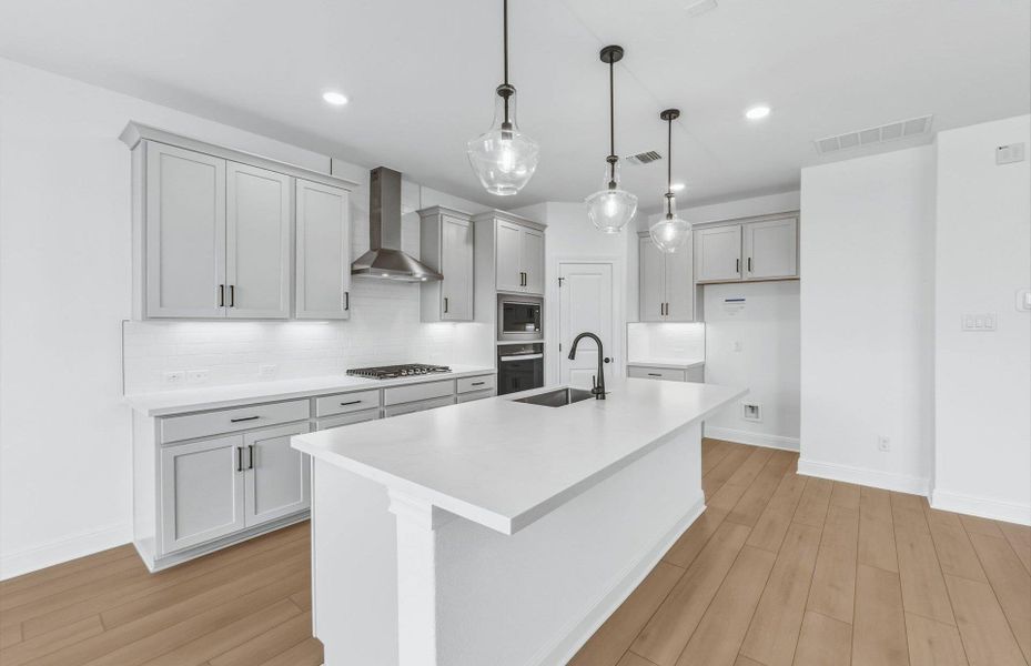 Furnished interior view inside a new home in Horizon Lake, Leander (Image 13).
