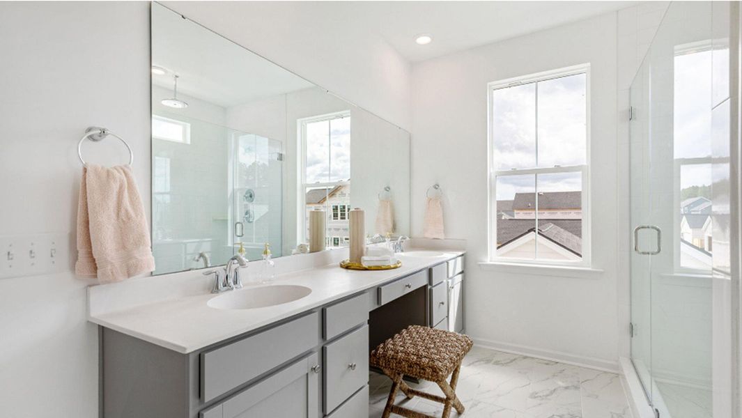 Furnished interior view inside a new home in , Summerville (Image 11).