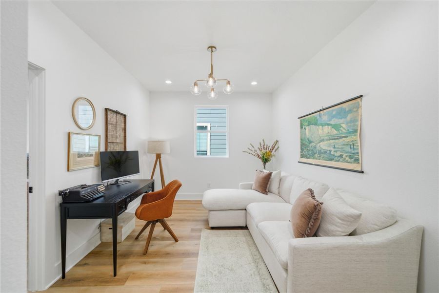 Furnished interior view inside a new home in , Houston (Image 17). Furnished interior view inside a new home in , Houston (Image 17).