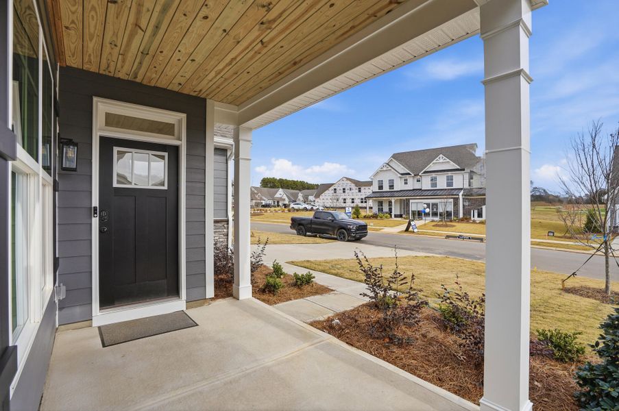 Exterior details and patio area of a home in Carrington, Stanley (Image 32).