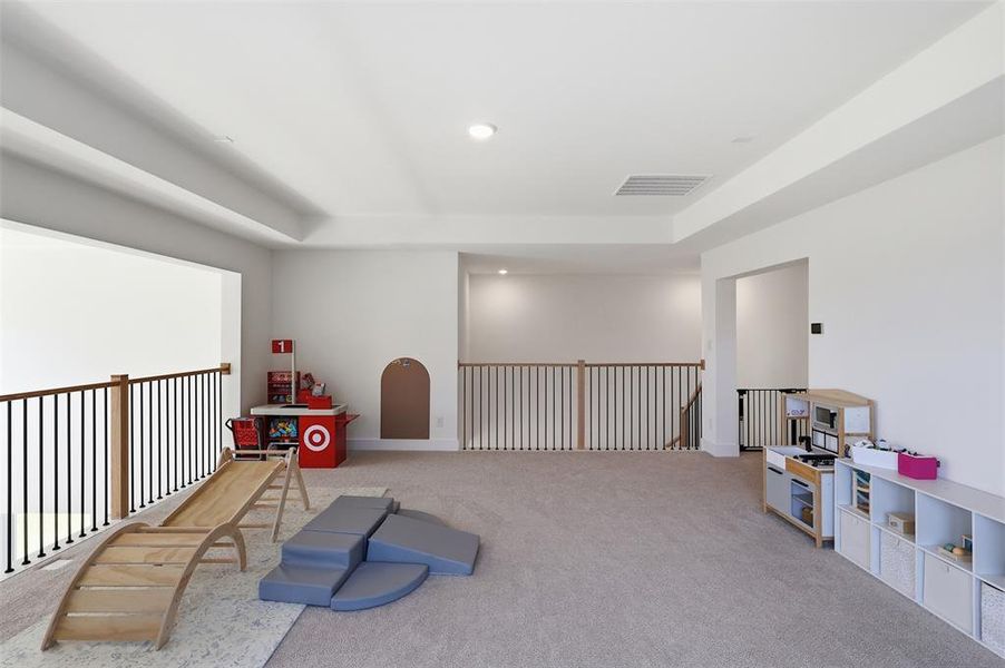 Open game room for activities and play