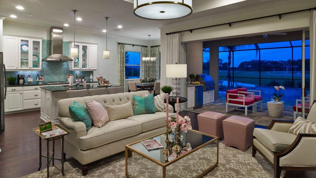 Representative furnished interior of a home built from the Sea Star by Neal Communities in Boca Royale Golf & Country Club Real Estate and Homes for Sale in Englewood, FL - Neal Communities, Englewood (Image 10).