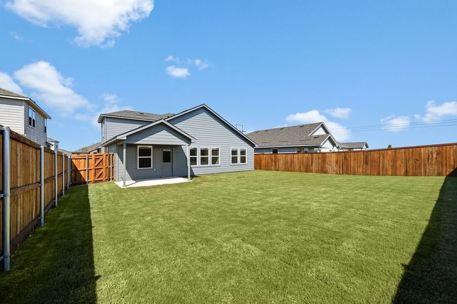Exterior details and patio area of a home in River Ridge, Crandall (Image 3). Exterior details and patio area of a home in River Ridge, Crandall (Image 3).
