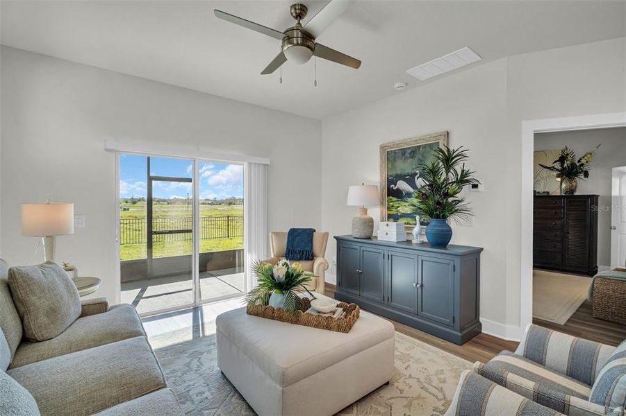 Furnished interior view inside a new home in , Hudson (Image 17).