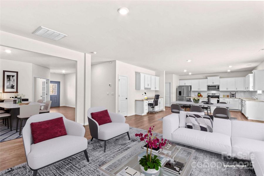 Furnished interior view inside a new home in Calvin Creek, Troutman (Image 6).