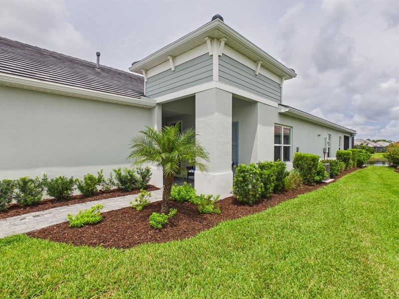 Exterior details and patio area of a home in , Sarasota (Image 4). Exterior details and patio area of a home in , Sarasota (Image 4).