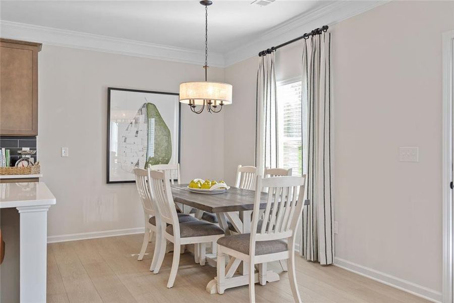 Furnished interior view inside a new home in Glen at Cave Springs, Douglasville (Image 10).